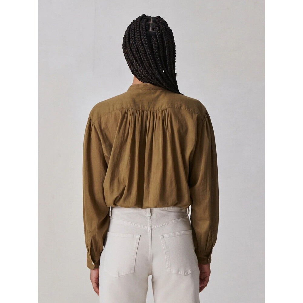 Buck Mason Heirloom Cotton Ojai Shirt Tunic Top Bronze Brown Oversized S 285929 - Picture 4 of 9